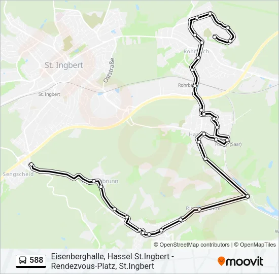 588 Bus Line Map