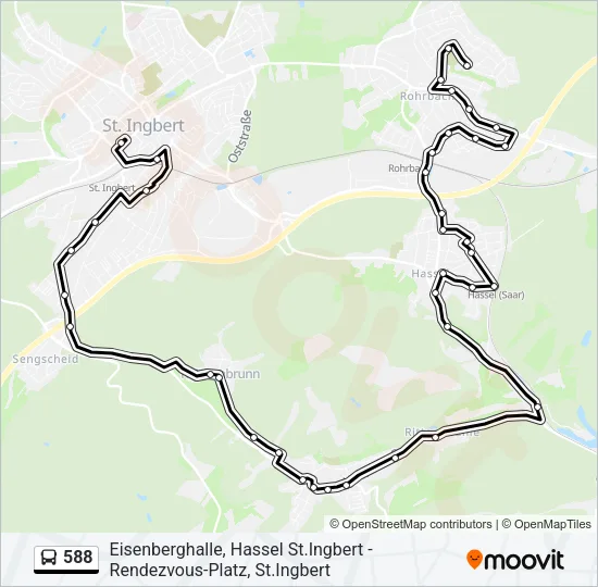 588 Bus Line Map