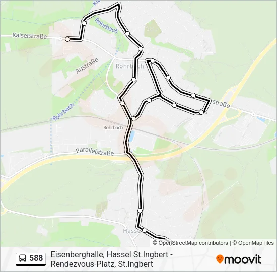 588 Bus Line Map