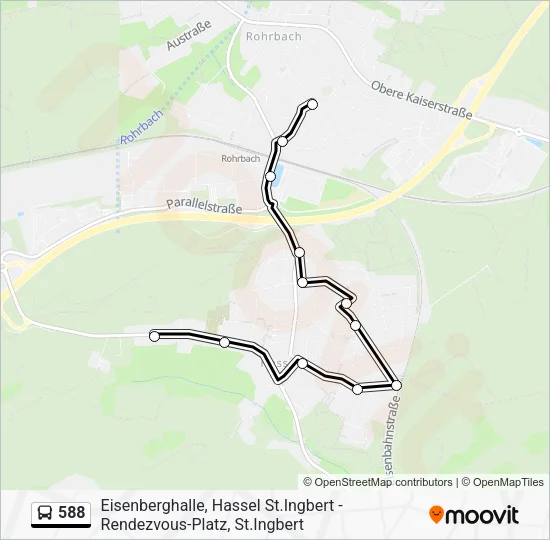 588 Bus Line Map