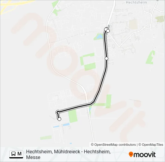 M Bus Line Map