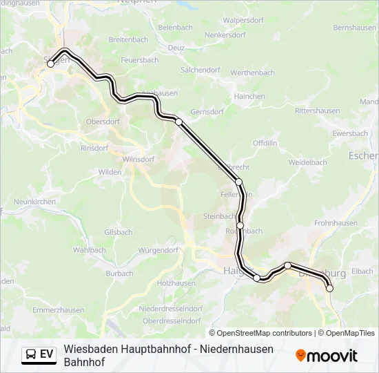 EV Bus Line Map