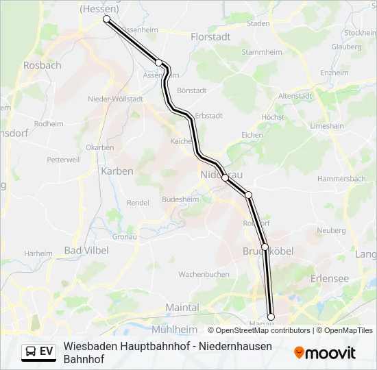 EV Bus Line Map