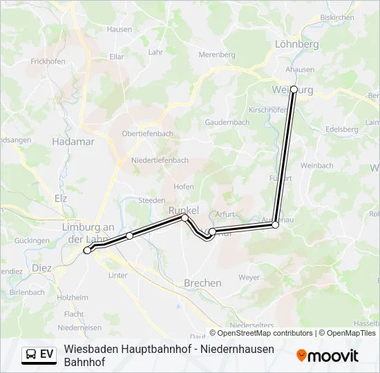 EV Bus Line Map