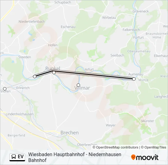 EV Bus Line Map