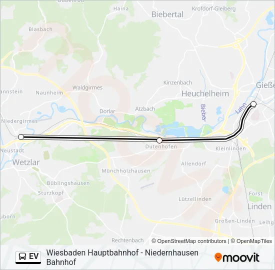 EV Bus Line Map