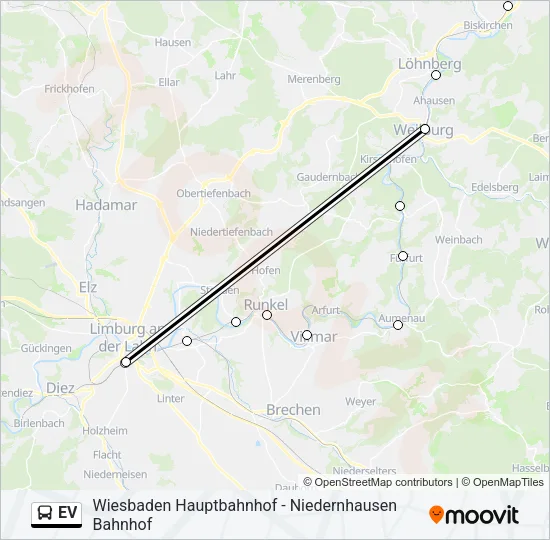 EV Bus Line Map