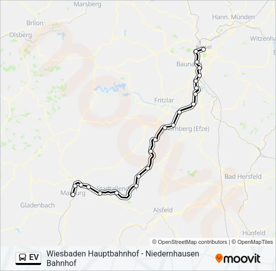 EV Bus Line Map