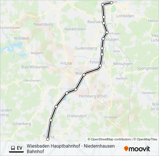 EV Bus Line Map