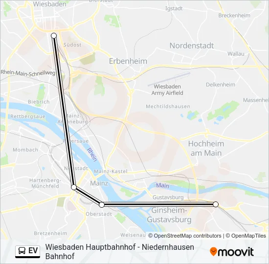 EV Bus Line Map