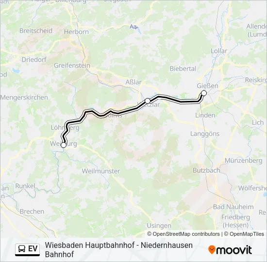 EV Bus Line Map