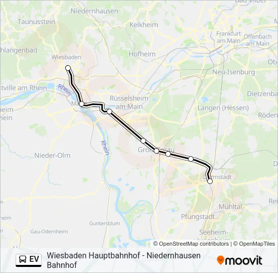 EV Bus Line Map