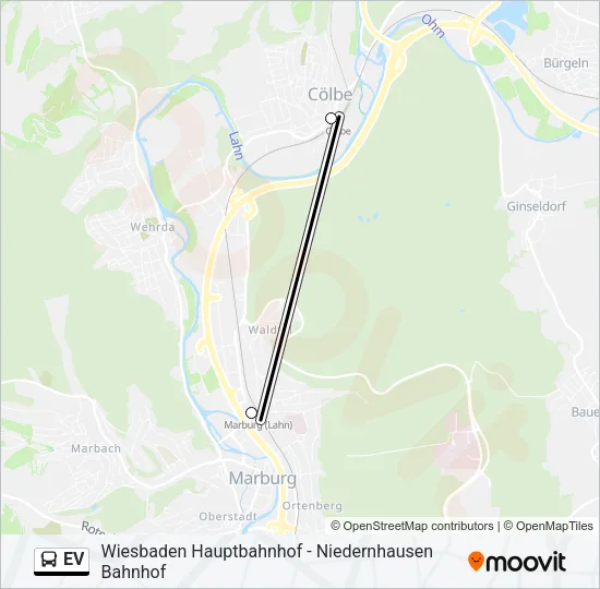 EV Bus Line Map