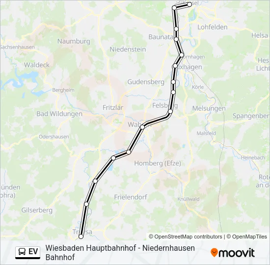 EV Bus Line Map
