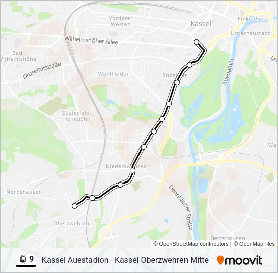 9 Light Rail Line Map