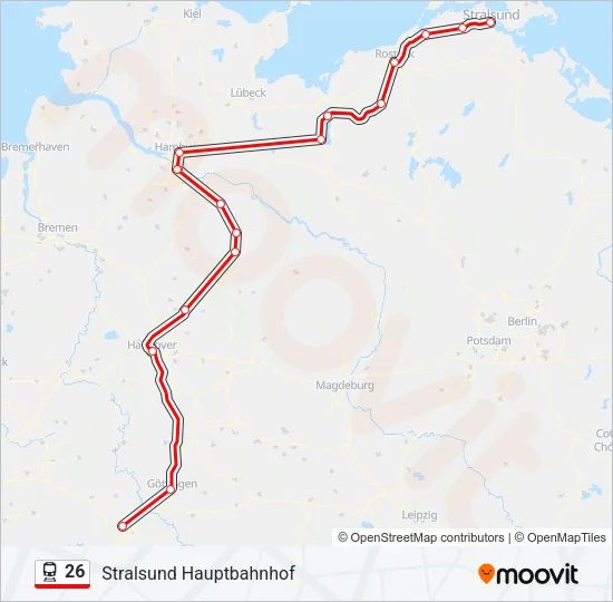 26 Train Line Map