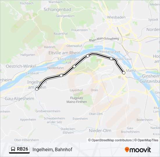 RB26 Bus Line Map