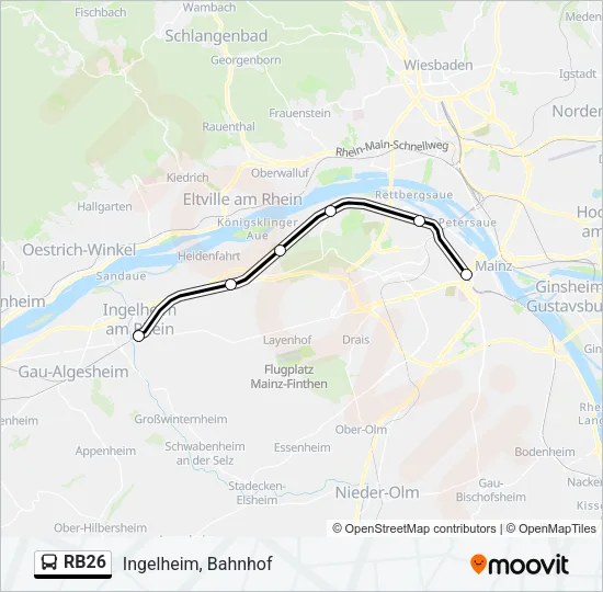 RB26 Bus Line Map
