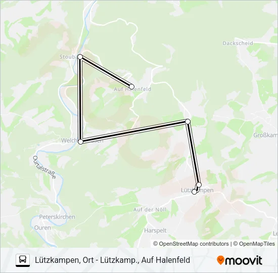 462 RUFBUS Bus Line Map