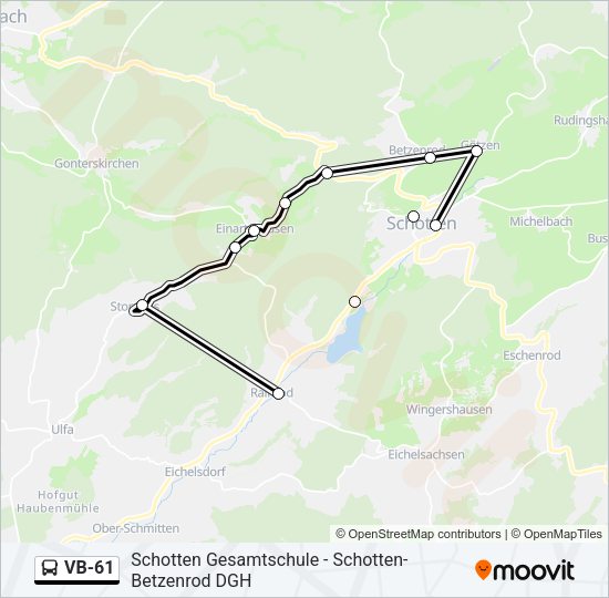 VB-61 Bus Line Map