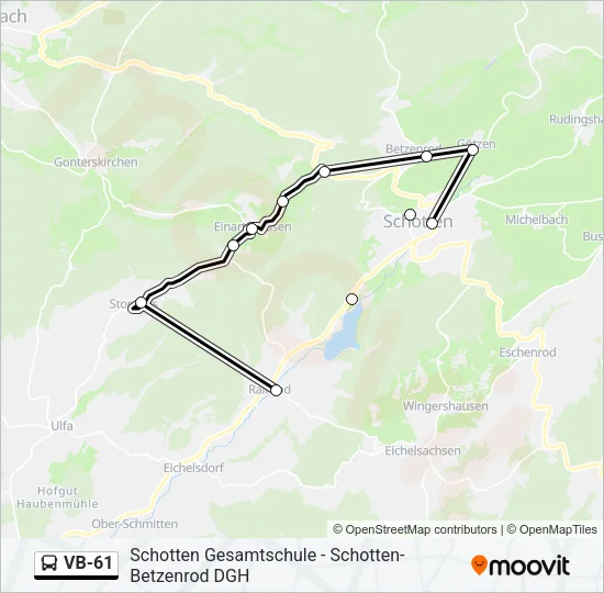 VB-61 Bus Line Map