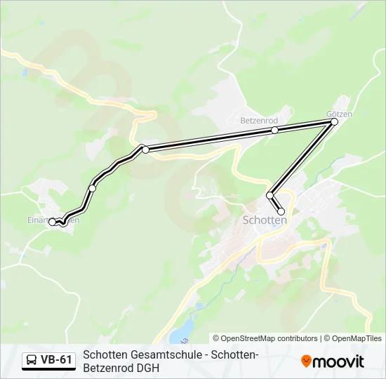 VB-61 Bus Line Map