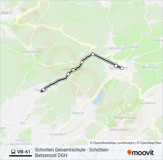 VB-61 Bus Line Map