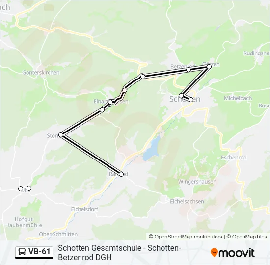 VB-61 Bus Line Map