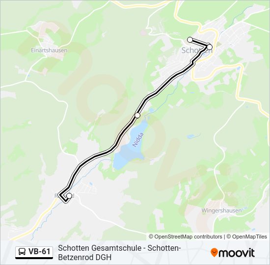 VB-61 Bus Line Map