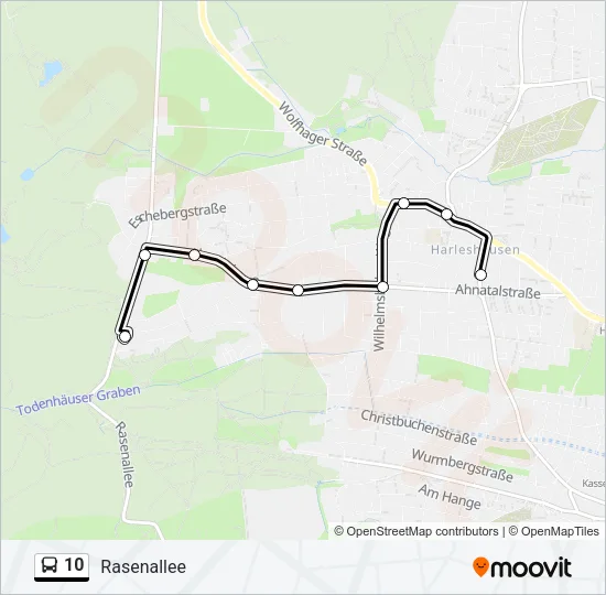 10 Bus Line Map