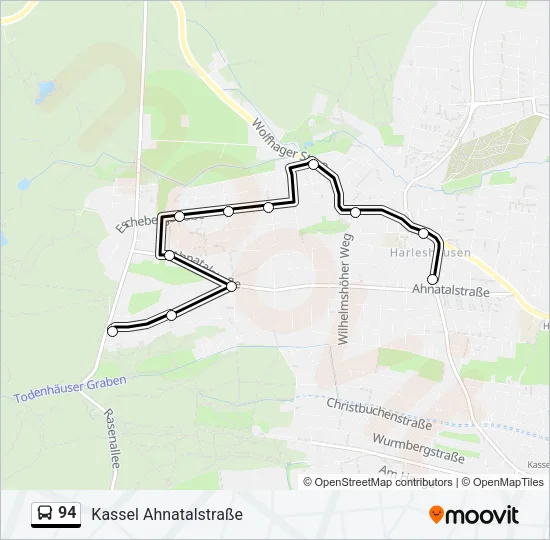 94 Bus Line Map