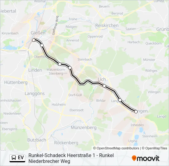 EV Bus Line Map