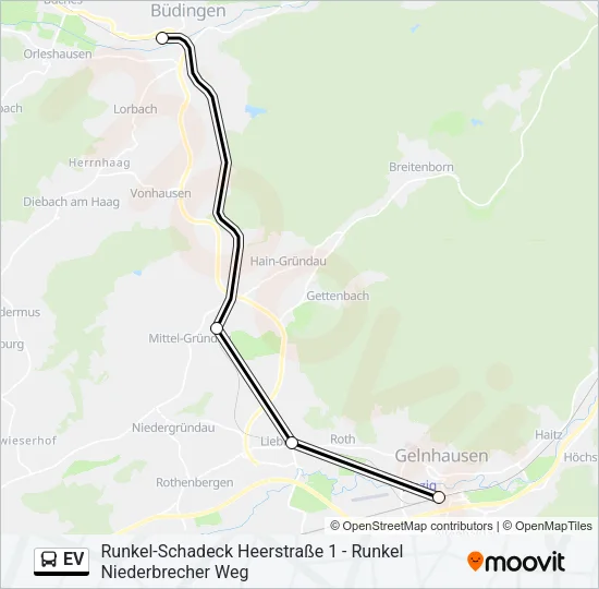 EV Bus Line Map