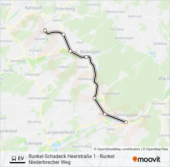 EV Bus Line Map
