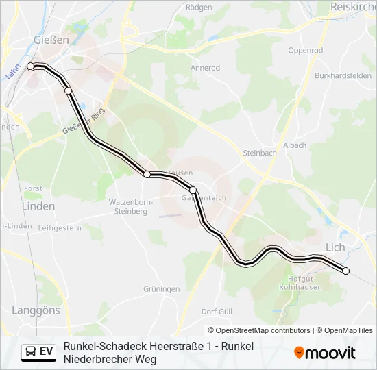 EV Bus Line Map