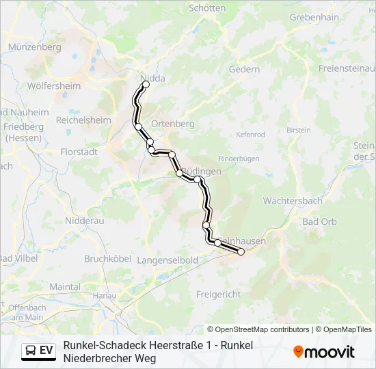 EV Bus Line Map