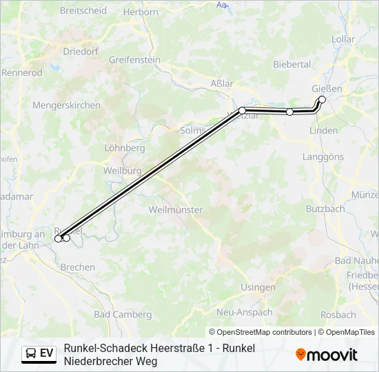 EV Bus Line Map