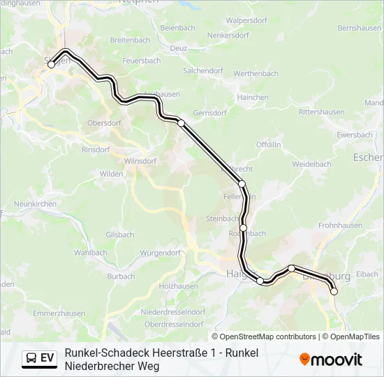 EV Bus Line Map