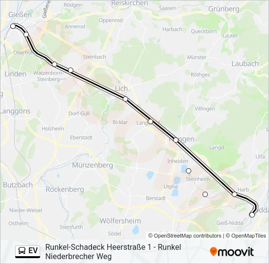 EV Bus Line Map