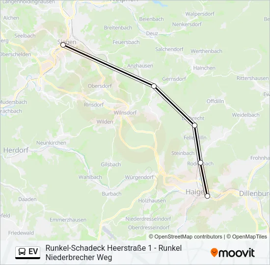 EV Bus Line Map