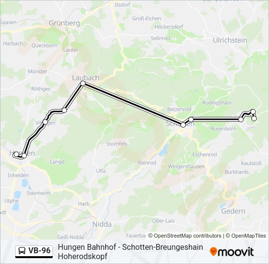 VB-96 Bus Line Map