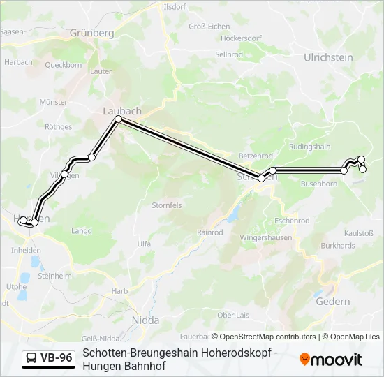 VB-96 Bus Line Map