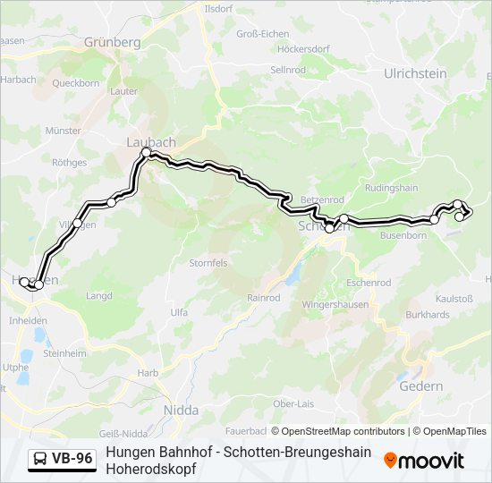 VB-96 Bus Line Map