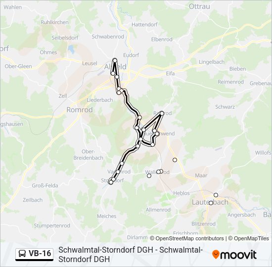 VB-16 Bus Line Map