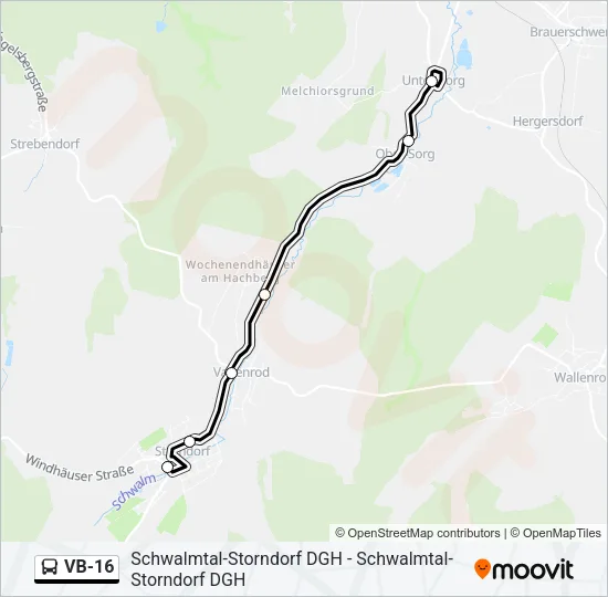 VB-16 Bus Line Map