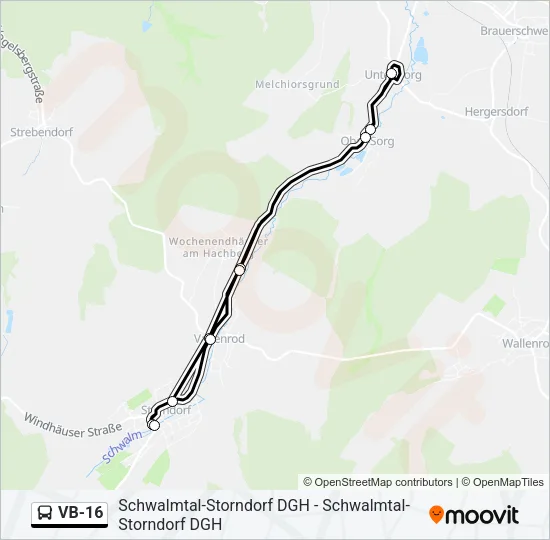 VB-16 Bus Line Map