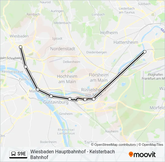 S9E Bus Line Map