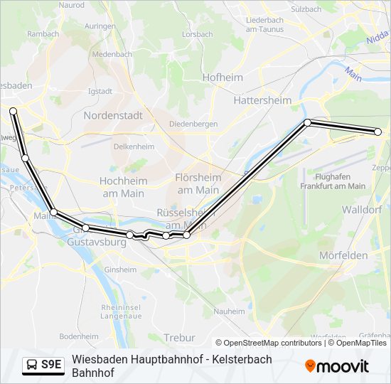 S9E Bus Line Map
