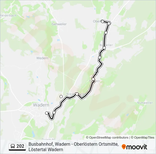 202 Bus Line Map