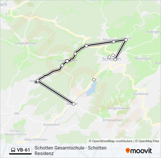 VB-61 Bus Line Map